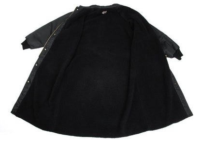 JPG by GAULTIER Superman Print Boa Lined Coat Black Size 48