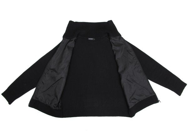 BURBERRY BLACK LABEL Nova Check Zip Sweater Black Size 2