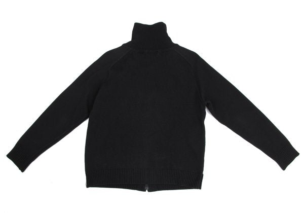 BURBERRY BLACK LABEL Nova Check Zip Sweater Black Size 2