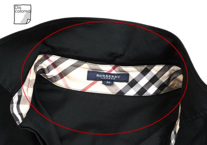 BURBERRY LONDON Cotton Stretch Shirt Black Size 38