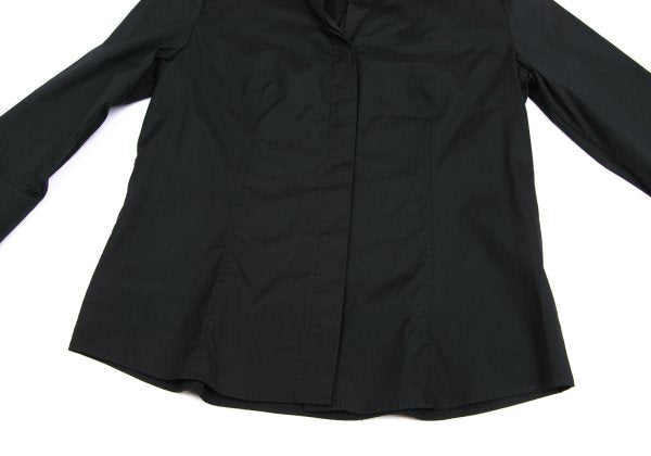 BURBERRY LONDON Cotton Stretch Shirt Black Size 38