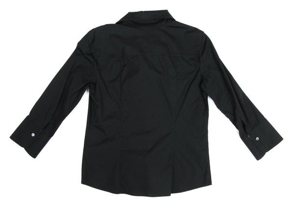 BURBERRY LONDON Cotton Stretch Shirt Black Size 38