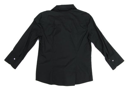 BURBERRY LONDON Cotton Stretch Shirt Black Size 38