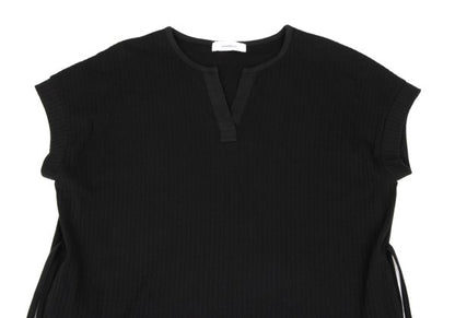 Johnbull Cotton Rib Skipper Midi Dress Black Size F