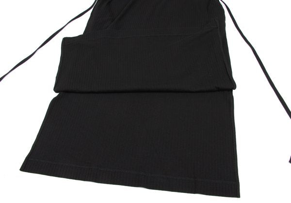 Johnbull Cotton Rib Skipper Midi Dress Black Size F