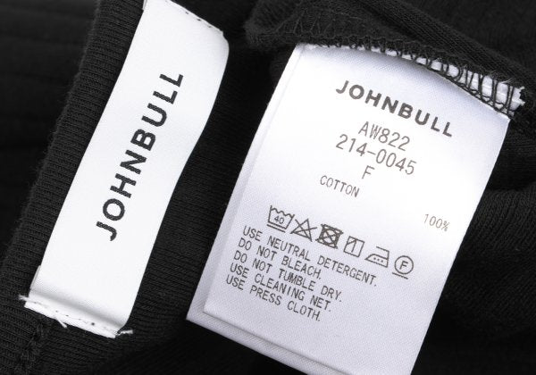 Johnbull Cotton Rib Skipper Midi Dress Black Size F
