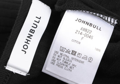 Johnbull Cotton Rib Skipper Midi Dress Black Size F