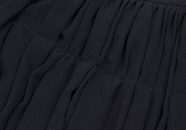 COMME des GARCONS Poly Gathered Sheer Skirt Navy Size M