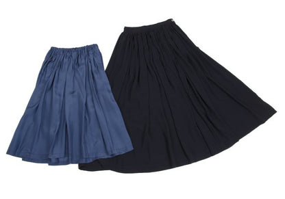 COMME des GARCONS Poly Gathered Sheer Skirt Navy Size M