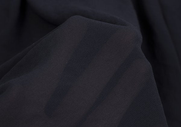 COMME des GARCONS Poly Gathered Sheer Skirt Navy Size M