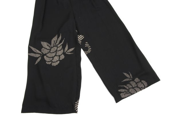 COMME des GARCONS Flower Print Sheer Pants Black Size S