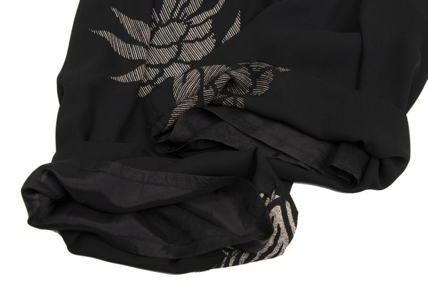 COMME des GARCONS Flower Print Sheer Pants Black Size S
