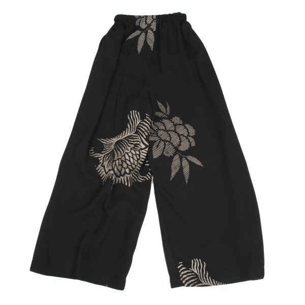 COMME des GARCONS Flower Print Sheer Pants Black Size S