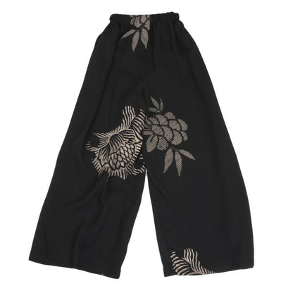 COMME des GARCONS Flower Print Sheer Pants Black Size S