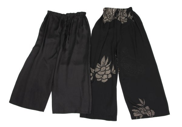 COMME des GARCONS Flower Print Sheer Pants Black Size S