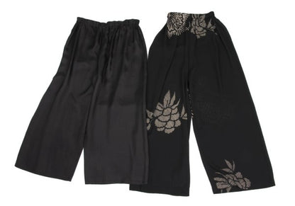 COMME des GARCONS Flower Print Sheer Pants Black Size S