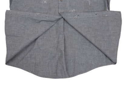 Papas Cotton Embroidered All-Over Shirt Gray Size 48M