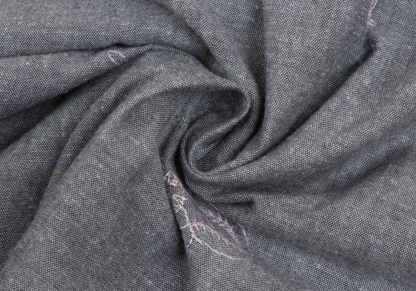 Papas Cotton Embroidered All-Over Shirt Gray Size 48M