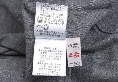Papas Cotton Embroidered All-Over Shirt Gray Size 48M