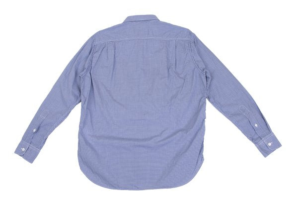 COMME des GARCONS HOMME Mixed Material Shirt Blue Size XS