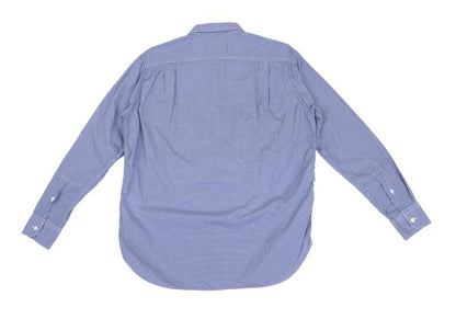 COMME des GARCONS HOMME Mixed Material Shirt Blue Size XS