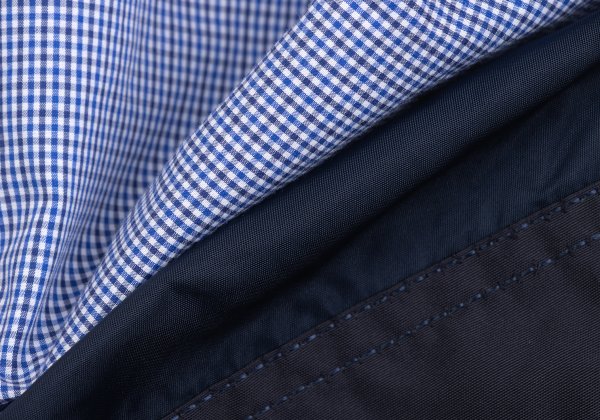 COMME des GARCONS HOMME Mixed Material Shirt Blue Size XS