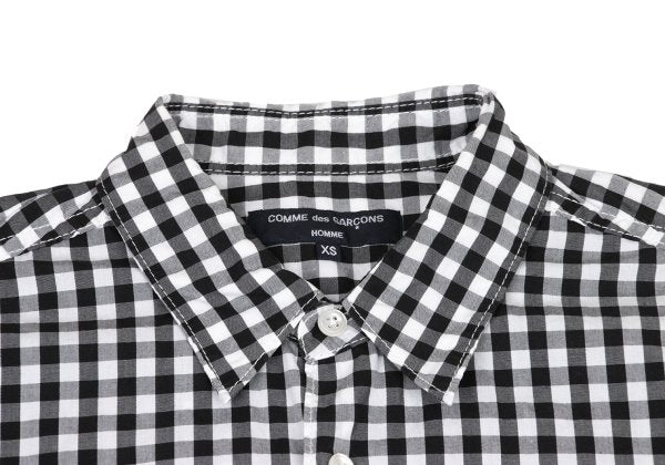 COMME des GARCONS HOMME Black White Cotton Shirt Size XS