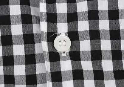 COMME des GARCONS HOMME Black White Cotton Shirt Size XS