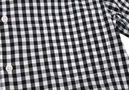 COMME des GARCONS HOMME Black White Cotton Shirt Size XS
