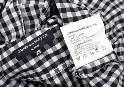 COMME des GARCONS HOMME Black White Cotton Shirt Size XS