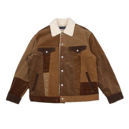 COMME des GARCONS HOMME Boa Lined Multi Jacket Brown Size S