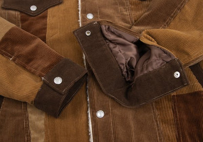COMME des GARCONS HOMME Boa Lined Multi Jacket Brown Size S