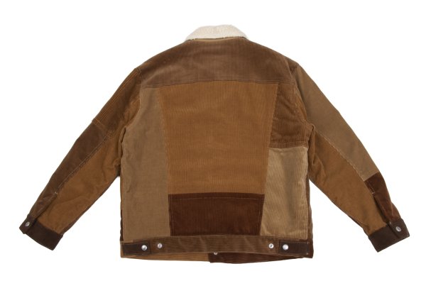 COMME des GARCONS HOMME Boa Lined Multi Jacket Brown Size S