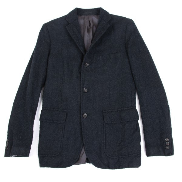 COMME des GARCONS HOMME Felted Wool Jacket Charcoal Size S