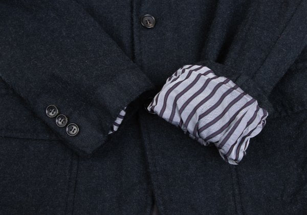 COMME des GARCONS HOMME Felted Wool Jacket Charcoal Size S