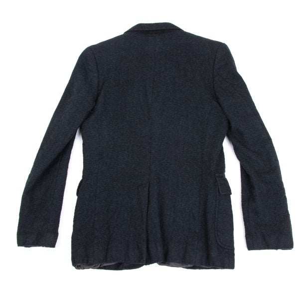 COMME des GARCONS HOMME Felted Wool Jacket Charcoal Size S