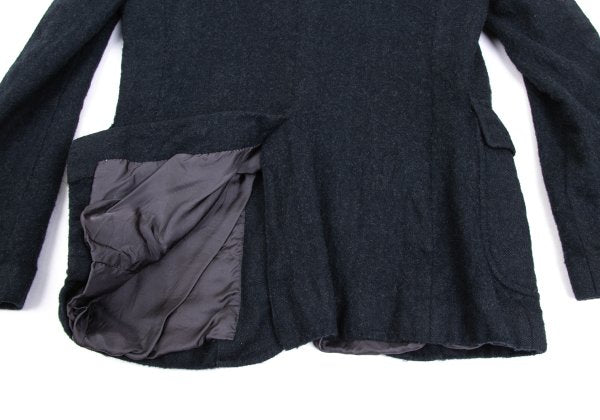 COMME des GARCONS HOMME Felted Wool Jacket Charcoal Size S