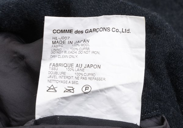 COMME des GARCONS HOMME Felted Wool Jacket Charcoal Size S
