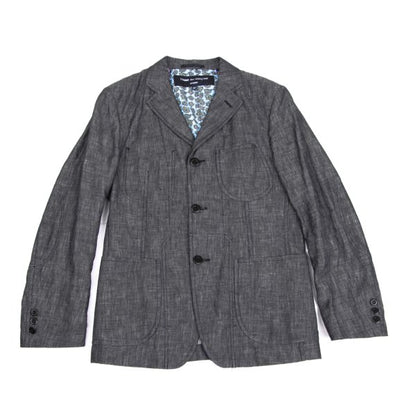 COMME des GARCONS HOMME Linen Paisley Jacket Gray Size XS