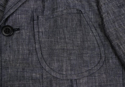 COMME des GARCONS HOMME Linen Paisley Jacket Gray Size XS