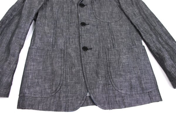 COMME des GARCONS HOMME Linen Paisley Jacket Gray Size XS