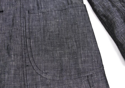 COMME des GARCONS HOMME Linen Paisley Jacket Gray Size XS