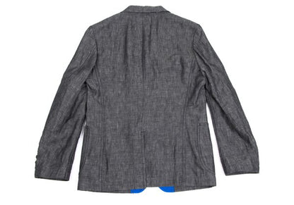 COMME des GARCONS HOMME Linen Paisley Jacket Gray Size XS