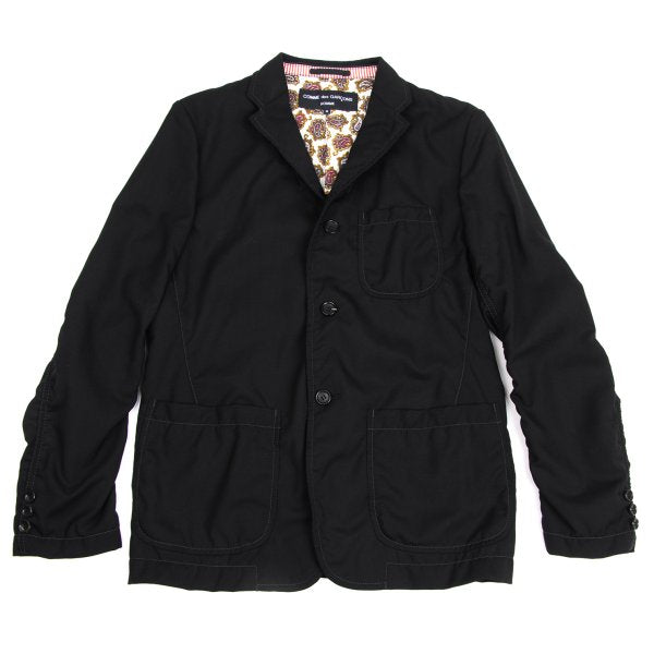 COMME des GARCONS HOMME Wool Paisley Jacket Black Size S