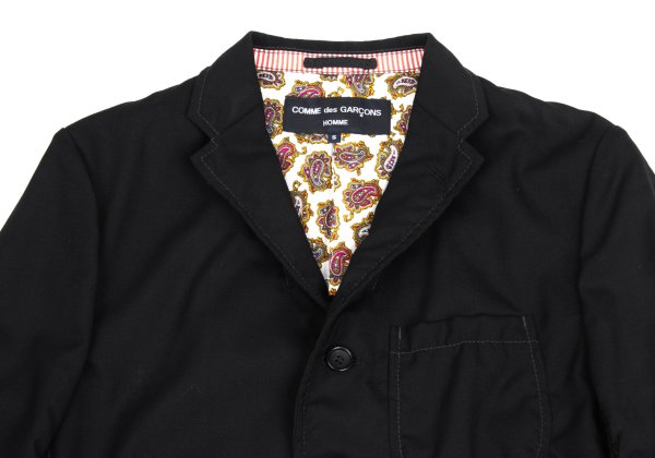 COMME des GARCONS HOMME Wool Paisley Jacket Black Size S