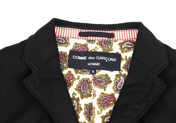 COMME des GARCONS HOMME Wool Paisley Jacket Black Size S