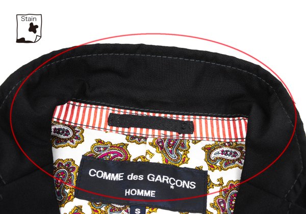 COMME des GARCONS HOMME Wool Paisley Jacket Black Size S