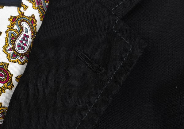 COMME des GARCONS HOMME Wool Paisley Jacket Black Size S