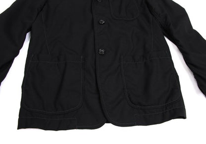 COMME des GARCONS HOMME Wool Paisley Jacket Black Size S