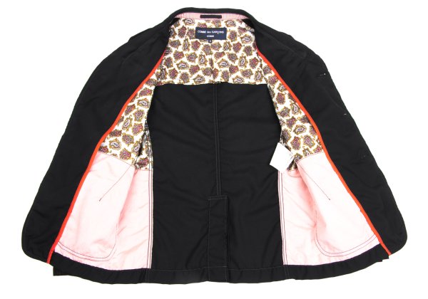 COMME des GARCONS HOMME Wool Paisley Jacket Black Size S